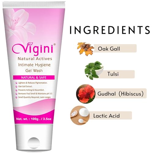 Image of Vigini Private Parts Bikini Area Dark Inner Thighs Intimate Lightening Brightening Moisturizer Cream Gel Feminine Hygiene Wash for Women Reduces Itching Dryness Bad Odor Maintains pH 3.5 100ML