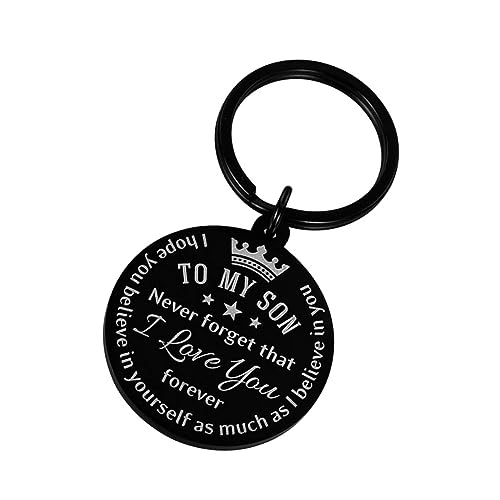 FOMIYES Multifunctional Keychain Pendant Stainless Steel for Son Motivational Present