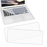 EKIND 2 Sheets Universal Waterproof and Dustproof Keyboard Cover for 12-14 Inch Laptops, with Keypad Keyboard Cover Size (L:12.2' x W:5.08'), Ultra Thin Silicone Skin Protector (Transparent)