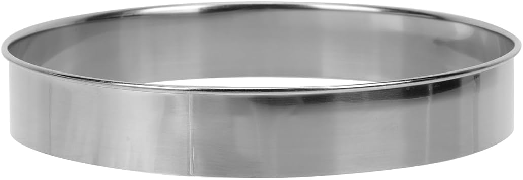 HANABASS 9 Inch Stainless Steel Pizza Feeding Ring Pizza Baking Tool Round Dough Cutter for Homemade Cake and Scone Preparation