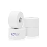 OK TAPE Athletic Sports Tape（4 Packs) - 45ft Per Roll Very Strong Tape for Athlete & Sport Trainers & First Aid Injury Wrap, Perfect for Fingers Ankles Wrist on Bat, Hockey Stick - White
