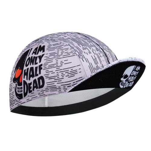 Corsehild Cycling Cap with Sun Visor, Lightweight Polyester Bike Hat for Men & Women, Breathable Under Helmet Design for Road Biking & Outdoor Sports