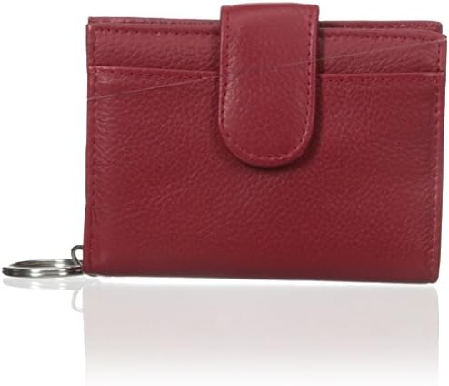 Buxton Hudson Pik-Me-Up Tab Card Case, mulberry