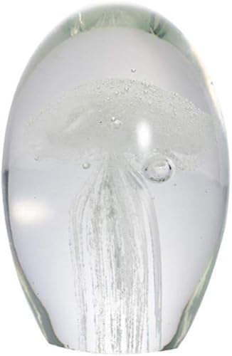 na - Adorno de pisapapapapeles de medusas de cristal de color sólido colorido en 3D regalo de amigos arte y manualidades coleccionables color  C