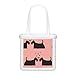 Fourre-tout utilitaire mignon dessin animé chien de compagnie Scottish Terrier sac à bandoulière pour femme moelleux en peluche sac à bandoulière souple réutilisable pour le travail, les voyages et l