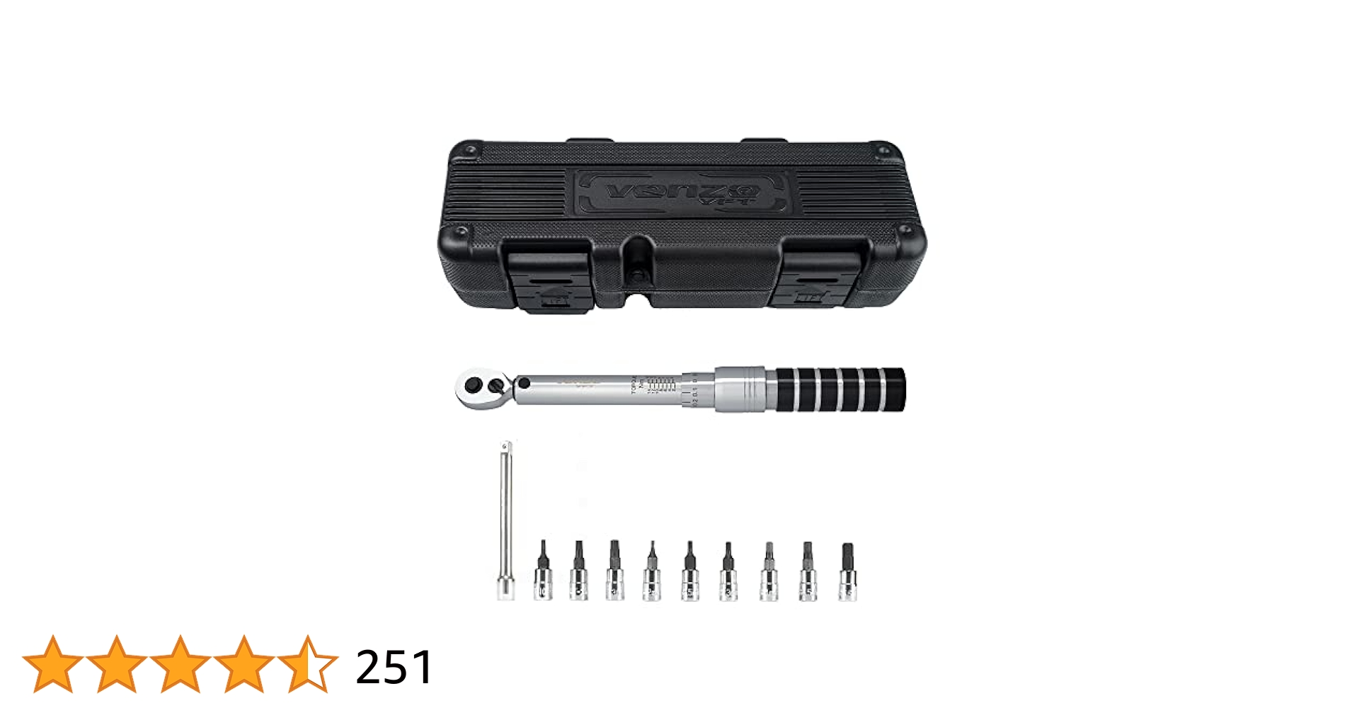 Amazon.com: Venzo 1/4 Inch Driver Click Torque Wrench Set