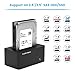 SAS to USB 3.0 Adapter, SAS/SATA Hard Drive Reader Enclosure Docking Station for 2.5/3.5 inch HDD SSD with 12V/2A Power Adapter