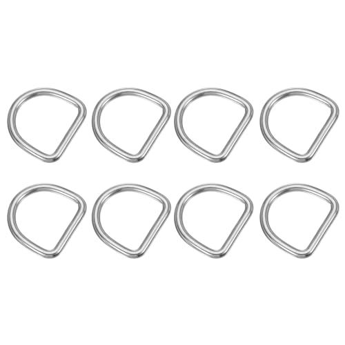 Anneaux D de rechange pour colliers de chien et sangles de sac PATIKIL 8x50mm