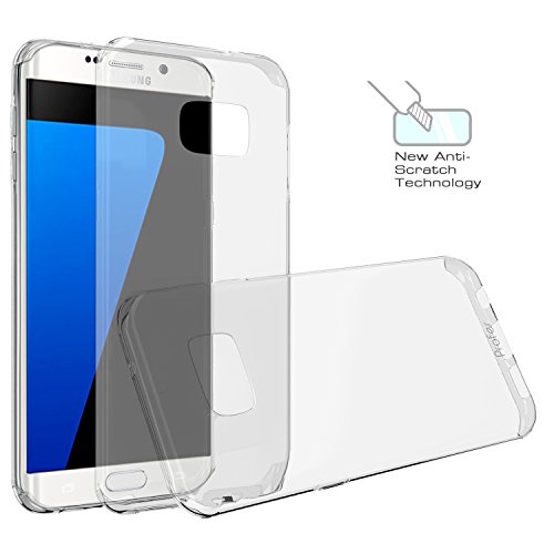 S7 Edge Case, Profer [Anti-Scratches] and [Drop Protection] Soft TPU Gel [Ultra Slim] Premium Flexible Soft Bumper Rubber Protective Case Cover for Samsung Galaxy S7 Edge (Clear)