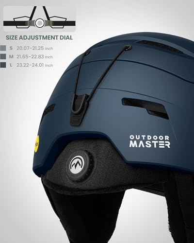 OutdoorMaster Ski Helmet Set,ELK MIPS Ski Helmet with OTG Ski Goggles - MIPS Snowboard Helmet Set for Men, Women & Youth - Image 4