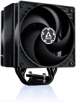 ARCTIC Freezer 36 (czarny)- Chłodzenie CPU typu Single Tower z push-pull, dwoma zoptymalizowanymi pod kątem ciśnienia wentylatorami 120 mm P, łożyskiem dynamicznym, 200-1800 RPM, 4 ciepłowodami