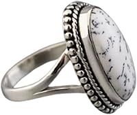 Vista 1 de Dendritic Agate Ring, Handmade Silver Ring, Minimalist Jewelry, Delicate Silver Ring, 925 Sterling Silver Ring, Bezel Setting Ring, Ring With Stone