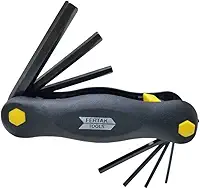 Fertak Jogo chave hexagonal allen canivete 7 peças 2mm a 8mm