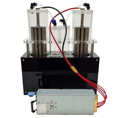 HQHAOTWU Hydrogen-Oxygen Separation Electrolysis Machine Electrolysis of Water Generator with Double Outlet for Laboratory Equipment 12V 400W