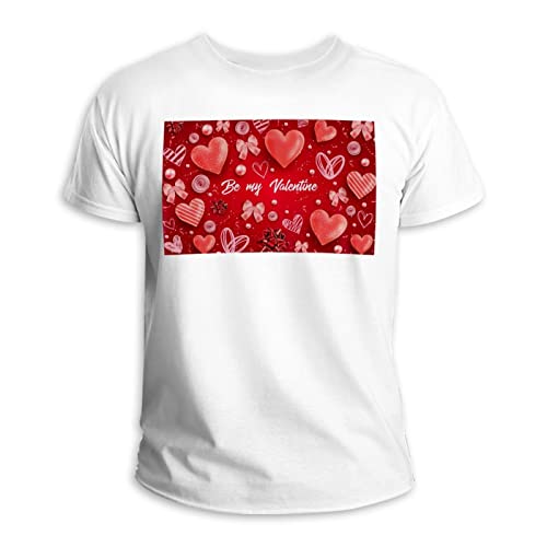 T-shirt col rond coton respirant fini les irritations avec ce haut motif cœur rouge