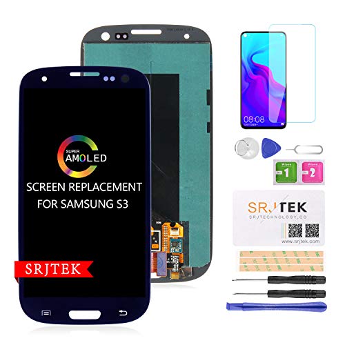 AMOLED Screen Replacement for Samsung Galaxy S3 i9300 i9305 i535 T999 i747 LCD Display Touch Digitizer Glass Panel Full Assembly (Blue)
