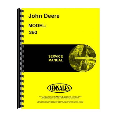 Cover of the All States Service Manual for John Deere Model 350