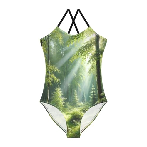 Sunshine Trees Grass Girls Bathing Suit Swimsuit Swimwear Swimsuits Summer Beach One Piece