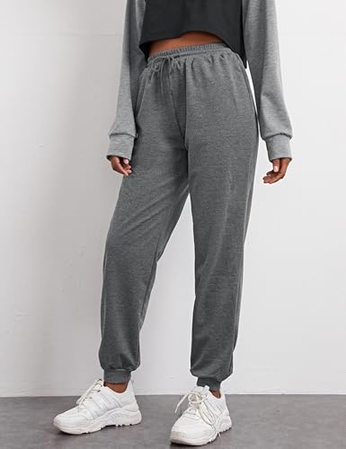 Kiench Teens Girls Joggers Pants Cinch Bottom Sweatpants with Pockets Drawstring4