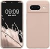 Funda kwmobile compatible con Google Pixel 8 - Silicona TPU con acabado suave - Coconut Swirl 2