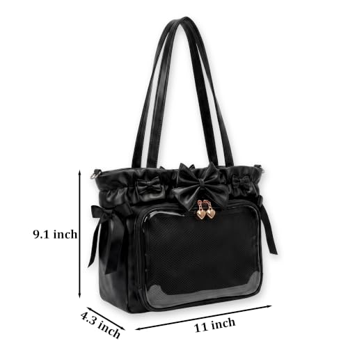 Bolso cruzado Kawaii Ita Bag con lazo y inserto miniatura 4