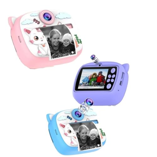 Image of 8MP Digital Camera for Kids with Print | Instant Printing, Unicorn Design, Video Recorder, Print Paper Rolls, Shoulder Strap for Kids 3-12 Years