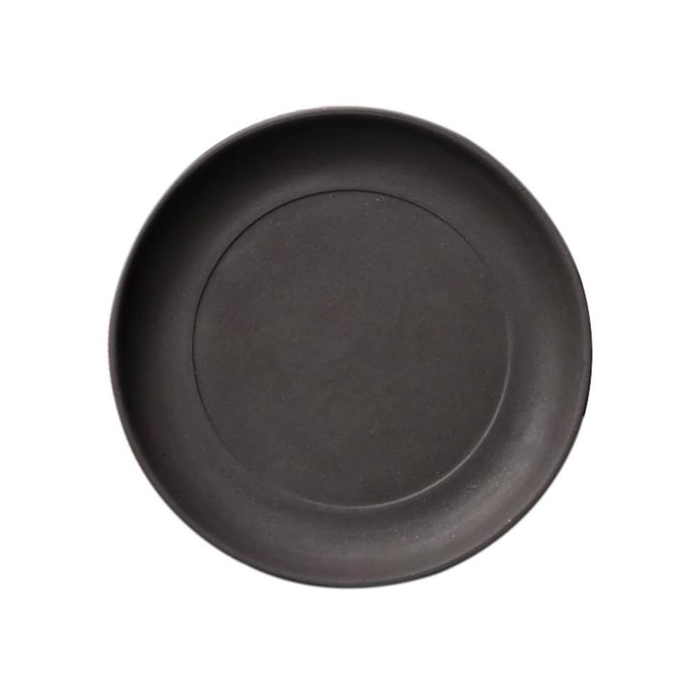 K5C7S3W9D6 plant dish saucer Desktop Purple Sand Planter Saucers, Round Home Ceramic Plant Drip Trays(Large)