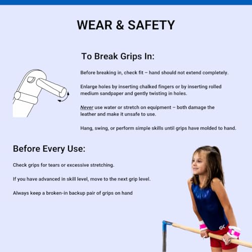 Image of Gibson Rainbow Gymnastics Palm Grips