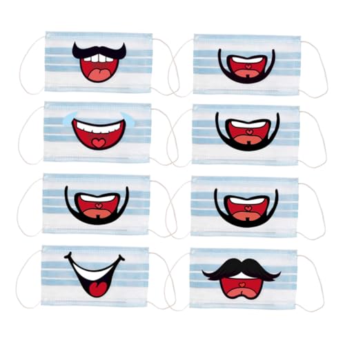 HONITANO 8 Paquetes Pegatinas Para Decorar Mascarillas Pegatinas Forma De Labios Calcomanías De Para Mascarilla Facial Decoración De De Unidades Cada