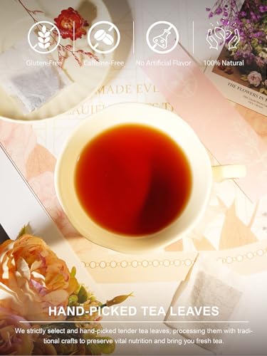 Image of TeeLux Decaf Black Tea Bags, Smooth & Full-Bodied Taste, Premium Decaffeinated Black Tea, 100 Count