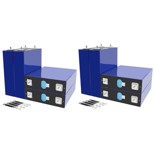 Image of EVE LiFePO4 Cell 3.2V 230Ah Grade A Battery Deep Cycle Lithium Iron Phosphate Rechargeable Battery with QR Code,M6 Nuts and Bus Bars