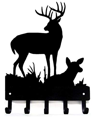 The Metal Peddler Deer Family #2 Key Rack Hanger -