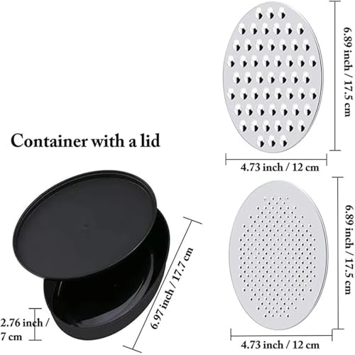 Rallador con contenedor de acero inoxidable 2 piezas miniatura 7