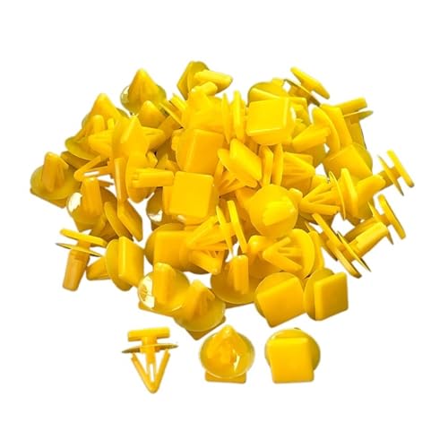 XBNVYRO 100/20X トリムクリップ 車ドア 内装トリムパネル 保持クリップ リベット プラスチック固定ファスナー アクセサリー 11mm穴(100PCS)