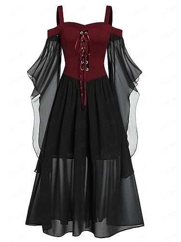 Costume de sorcière grande taille résolvant le manque d'ajustement pour Halloween
