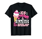 Cute Ice Cream Cone Design for Girls and Women T-Shirt