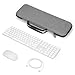 Geekria Keyboard Carrying Case, Hard Shell Protective Travel Bag. Compatible with Apple Magic Keyboard with Numeric Keypad and Apple Magic Mouse Combo Case. (Light Grey)