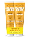 Marc Anthony Coconut Oil & Shea Butter Shampoo & Conditioner – Biotin & Keratin - Sulfate Free, Color Safe, Anti Frizz Hair Shampoo & Conditioner Gift Set for Dry Damaged Hair