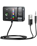 Nulaxy Bluetooth 5.3 AUX Adapter for Car with Detachable Magnetic Base and Noise Cancellation, Hi-Fi Music Bluetooth Receiver Car Kit with USB Plug-and-Play for Hands-Free Calls and Stereo Audio