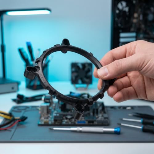 Soporte para ventilador de enfriamiento de CPU Toddmomy 10 sets - Marco base para disipador con tornillos - Hardware para montaje de ventilador de PC para disipación eficiente de calor miniatura 5