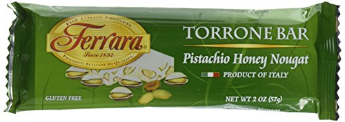 Ferrara Italian Torreon Honey Nougat Candy, Pistachio, 2 Ounce (Pack of 12)