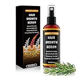 YaaHei Hair Growth Serum for Men & Women, Rosemary Oil, Biotin & Niacinamide with Organic Castor Oil, Supports Thicker & Stronger Looking Hair & Beard, Lightweight Non-Greasy Scalp Care, 60ml