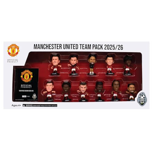 SoccerStarz - Man Utd 11 figure Team Pack (2025/26 Version Classic Kit) /Figures