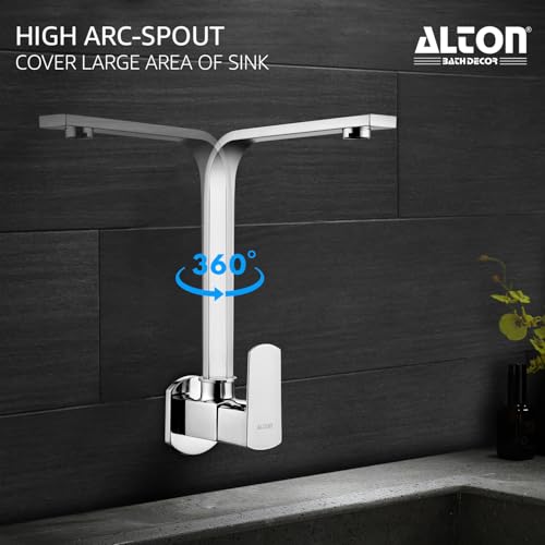 Image of ALTON QDR5565, Kitchen Sink Cock with 360 Degree Swivel Spout | Kitchen Sink Tap | Kitchen Faucet | Tap for Kitchen Sink | Taps