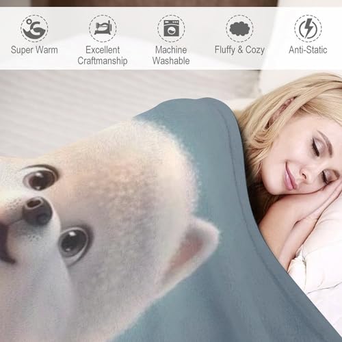 Couverture polaire chien 180x200cm plaid canapé polyester chaud - 4
