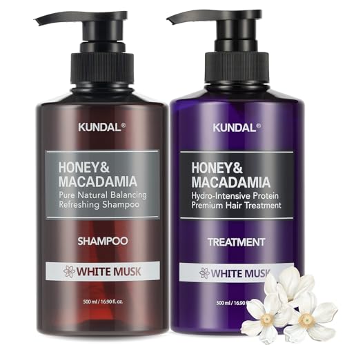 KUNDAL Natural Shampoo and Conditioner Set [White Musk] - Korean ...