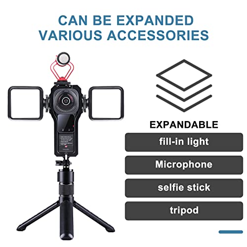 Higatful Aluminum Alloy Case for Insta360 ONE RS 1 Inch 360 Edition Accessories, Frame Protector Housing Shell with Hot Shoe Interface - Image 2
