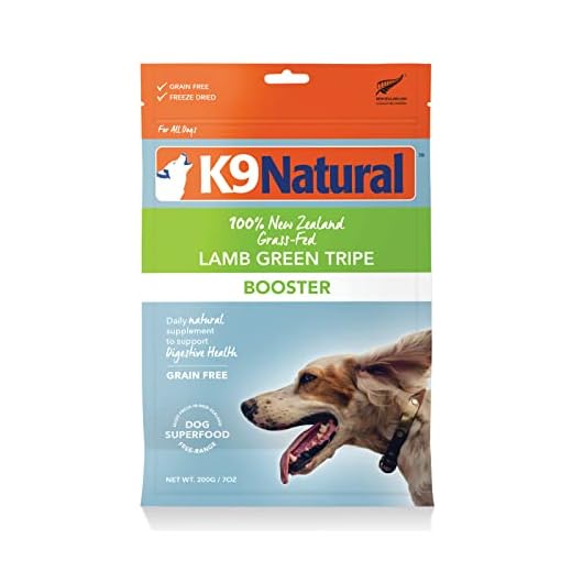 K9 Natural Freeze Dried Dog Food Topper with Verified Ingredients, Organ Meat Blend for Digestive Support, Human-Grade Freeze Dried Puppy Food & Dog Topping, Lamb Green Tripe, 7oz