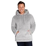 CityComfort Mens Hoodies - Super Soft Fluffy Hoodie Pullover for Men and Teenagers - M-3XL Fleece Lounge Wear - Gifts for Him (Grey, L)