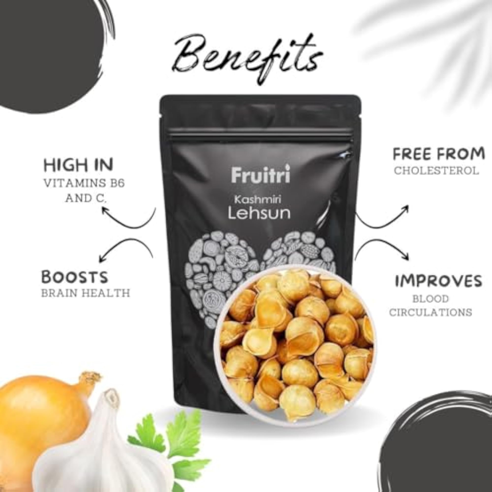 Himalayan Garlic, Kashmiri Lehsun 400gm, Organic